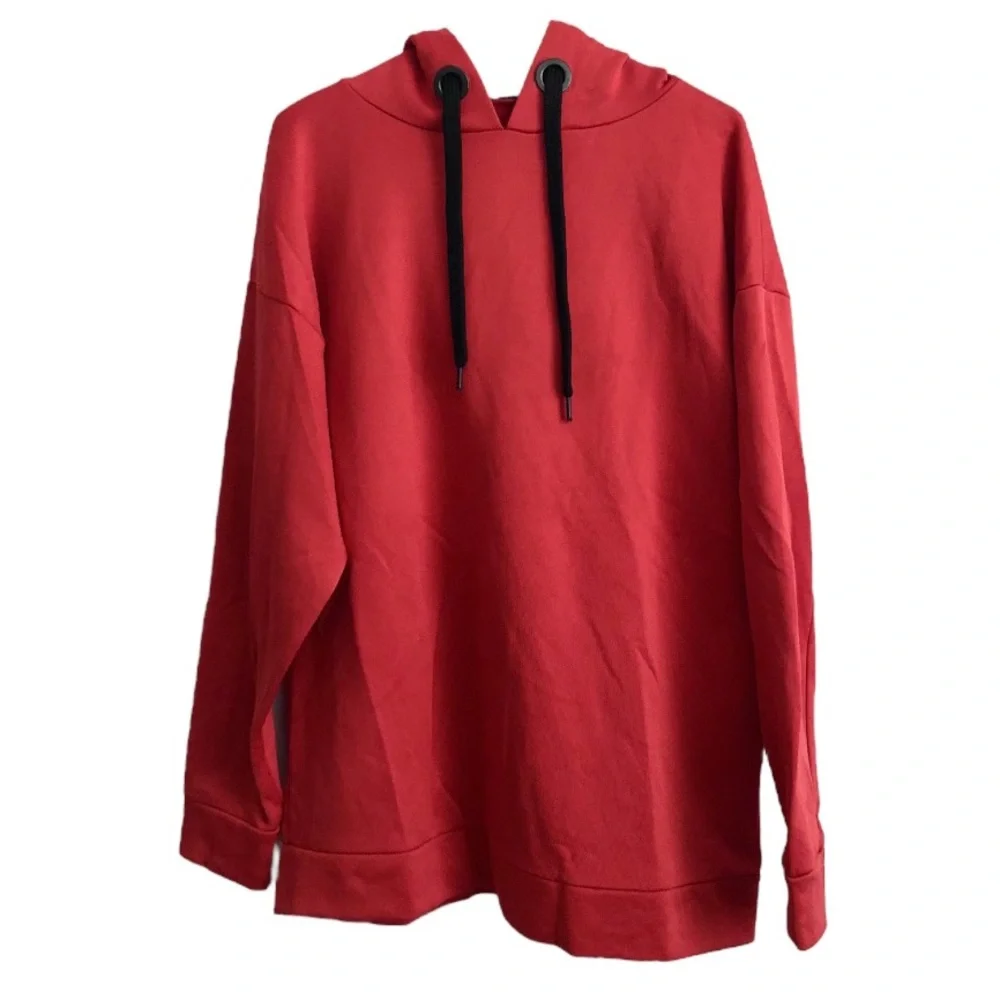 ZARA Red Oversized Hoodie Size S - Picture 8 of 14